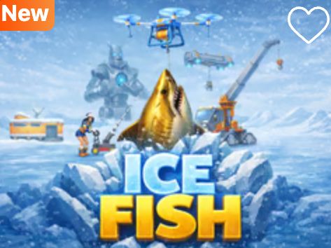 Frozen reel design with wild symbols from the Ice Fish slot