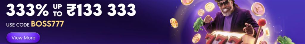 Large-tier deposit match promo banner from the casino lobby